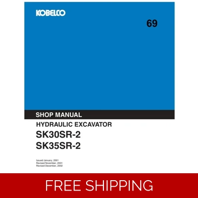 KOBELCO SK30SR-2 , SK35SR-2 EXCAVATOR WORKSHOP REPAIR MANUAL KOBELCO SK30SR-2 , SK35SR-2 EXCAVATOR WORKSHOP REPAIR MANUAL